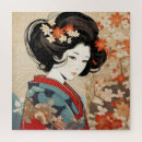 Recherche de geisha japonais puzzles Fille
