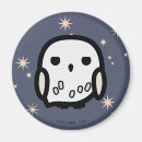 Recherche de personnage de dessin animé magnets Hibou blanc