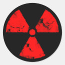 Recherche de symbole de rayonnement Rouge
