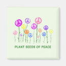 Recherche de symbole de paix magnets Fleurs