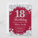 Recherche de rouge anniversaire invitations Anniversaire de femme