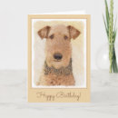 Recherche de airedale vœux cartes Dog