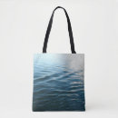 Recherche de nature tote bags Bleu