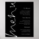 Recherche de affiche mariage menus Élégant