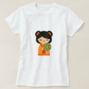 Recherche de poupée kokeshi tshirts Kawaii