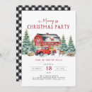 Recherche de camion rouge invitations Aquarelle