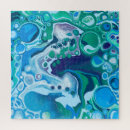 Recherche de art numérique puzzles Bleu