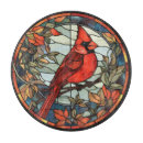 Recherche de cardinal rouge planches à découper Vitrail