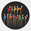 Recherche de étiquette de bougie autocollants Anniversaire heureux