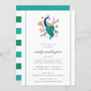 Recherche de peacock baby shower invitations Élégant