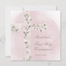 Recherche de première de croix rose petite communion invitations Fille