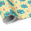 Recherche de anniversaire monstre papier cadeau Garçons
