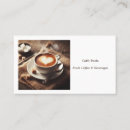 Recherche de barista cartes visite Cafetière