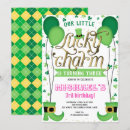 Recherche de irlandais chanceux invitations Petit shamrock