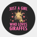 Recherche de girafe drôle autocollants Safari