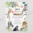 Recherche de zoo anniversaire invitations Deux sauvages