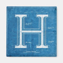 Recherche de lettre h magnets Monogramme