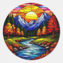 Recherche de dessin montagne autocollants Nature