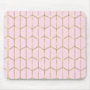 Recherche de or rose géométrique tapis souris Chic