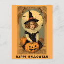 Recherche de sorcière vintage cartes postales Rétro