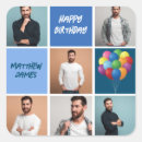 Recherche de anniversaire masculin autocollants Bleu
