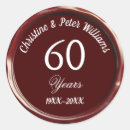 Recherche de soixantième anniversaire mariage autocollants 60 ans