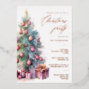 Recherche de rose gold noël invitations Élégant