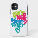 Recherche de amour de carte iphone coques Rose