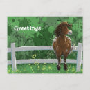 Recherche de cheval humoristique cartes postales Mignon