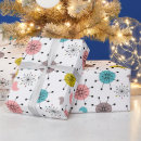 Recherche de rétro motif atomique papier cadeau Rose