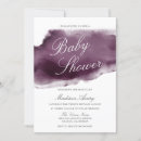 Recherche de violet baby shower invitations Aquarelle