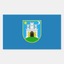 Recherche de capitale autocollants Drapeau