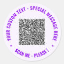 Recherche de information autocollants Code qr