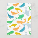 Recherche de motif de baleine cartes postales Mer