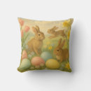 Recherche de lapin de pâques vintage coussins Printemps