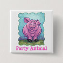 Recherche de porc rose badges Enfants