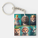 Recherche de lion bleu porteclés Mignon