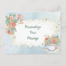 Recherche de tasses de thé cartes postales Vintage
