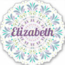 Recherche de mandala rose autocollants Fleur