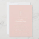 Recherche de rose bébé baptême invitations Simple