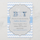 Recherche de chevrons gris invitations Bébé