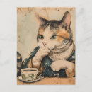 Recherche de tasse de café cartes postales Chat