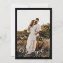 Recherche de noir et blanc fiançailles invitations Romantique