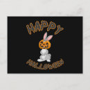 Recherche de lapin effrayant cartes postales Citrouille