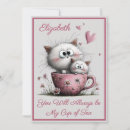 Recherche de valentine de chat vœux cartes Pour elle