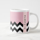Recherche de zigzag noir et blanc tasses Motif géométrique
