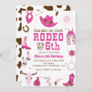 Recherche de cowgirl anniversaire invitations Jeune fille