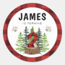 Recherche de bûcherons autocollants Pour enfants