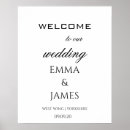 Recherche de signes de réception mariage posters Panneau d'accueil élégant