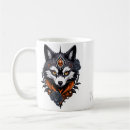Recherche de tête de loup tasses Imaginaire